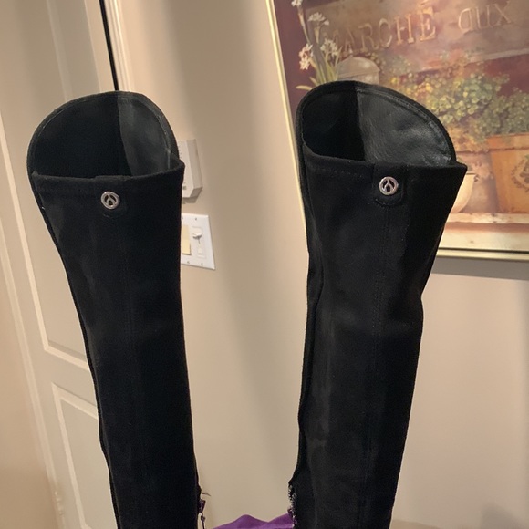 Wishbone tall suede, leather winter boots, size 6 - Picture 13 of 16